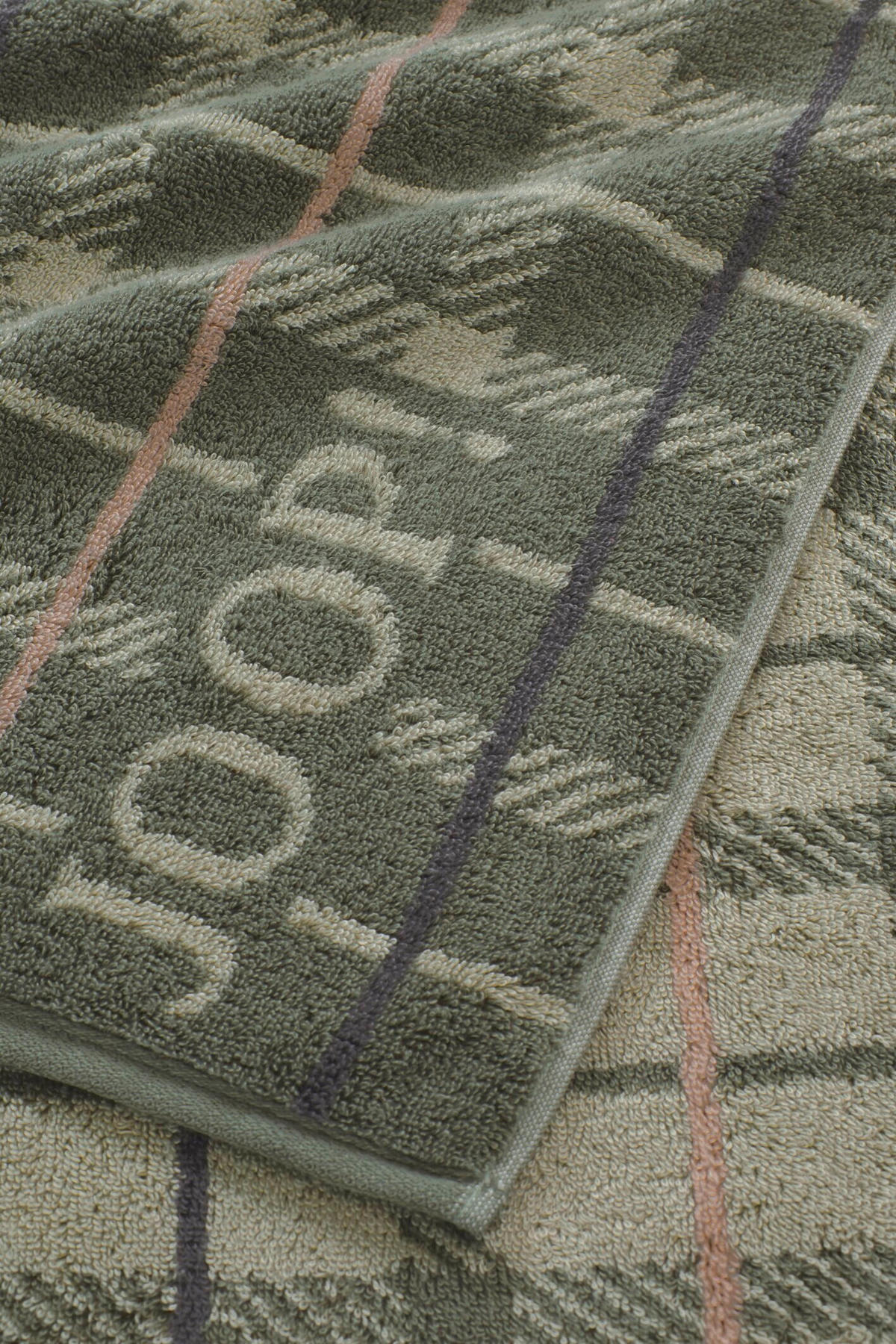 DUSCHTUCH Contour checked 80/150 cm  - Dunkelgrau/Hellgrau, Design, Textil (80/150cm) - Joop!