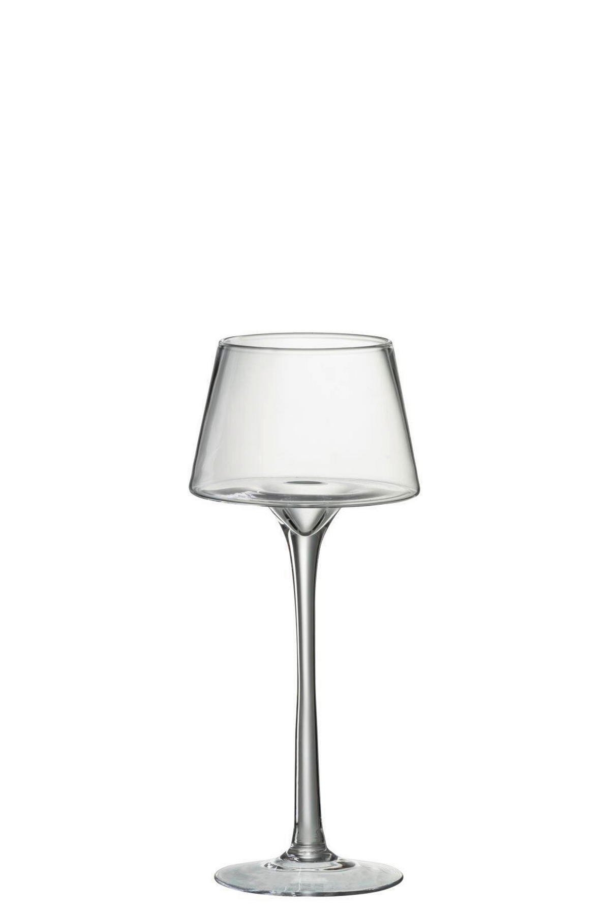 KERZENHALTER - Transparent, Basics, Glas (15/15/35cm) - Ambia Home