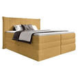 BOXSPRINGBETT 180/200 cm  in Gelb  - Gelb/Schwarz, Design, Kunststoff/Textil (180/200cm) - Esposa