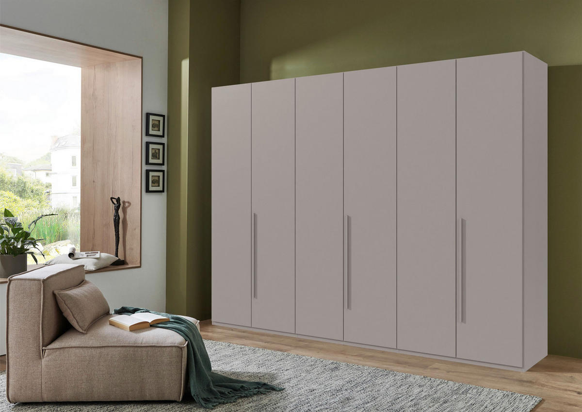 DREHTÜRENSCHRANK  in Kaschmir  - Kaschmir, MODERN, Holzwerkstoff/Kunststoff (270/208/58cm) - Chameo