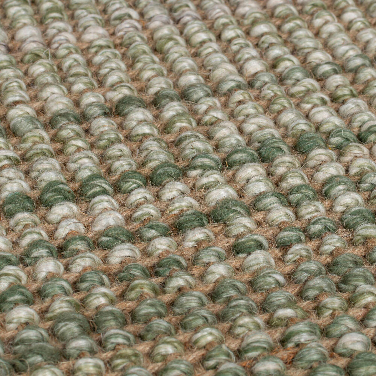 HANDWEBTEPPICH 160/230 cm Mottle Grün  - Grün, KONVENTIONELL, Textil (160/230cm) - Xora