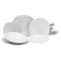 TAFELSERVICE SQUARE WEISS Weiß 18-teilig 6 Personen  - Weiß, Basics, Keramik - Creatable