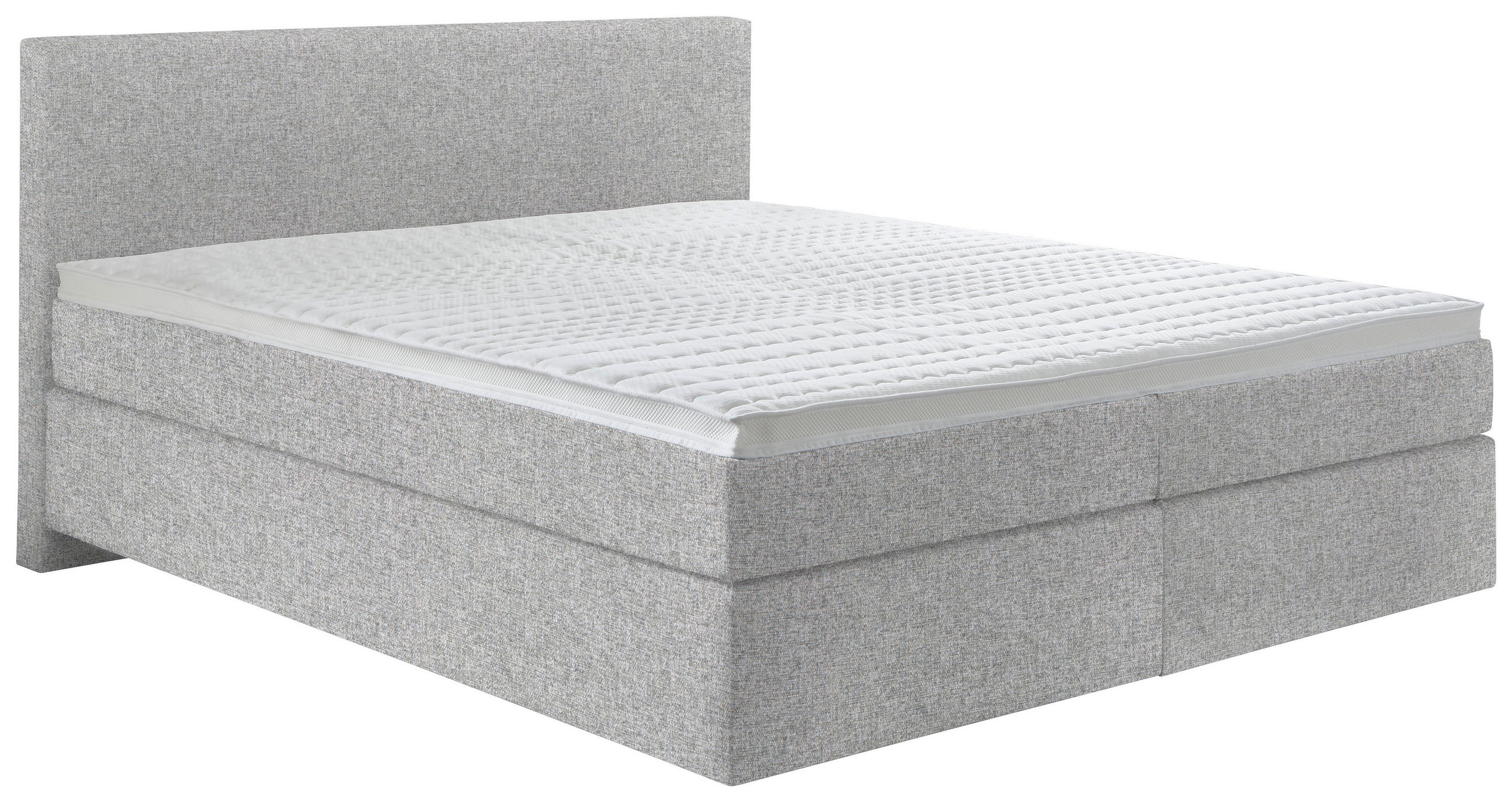 BOXSPRINGBETT 180/200 cm  in Taupe  - Taupe/Schwarz, Konventionell, Kunststoff/Textil (180/200cm) - Hom`in