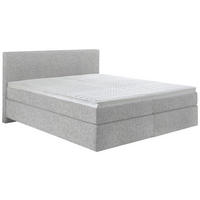 BOXSPRINGBETT 180/200 cm  in Taupe  - Taupe/Schwarz, KONVENTIONELL, Kunststoff/Textil (180/200cm) - Hom`in