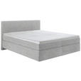 BOXSPRINGBETT 180/200 cm  in Taupe  - Taupe/Schwarz, KONVENTIONELL, Kunststoff/Textil (180/200cm) - Hom`in