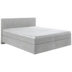 BOXSPRINGBETT 180/200 cm  in Taupe  - Taupe/Schwarz, KONVENTIONELL, Kunststoff/Textil (180/200cm) - Hom`in