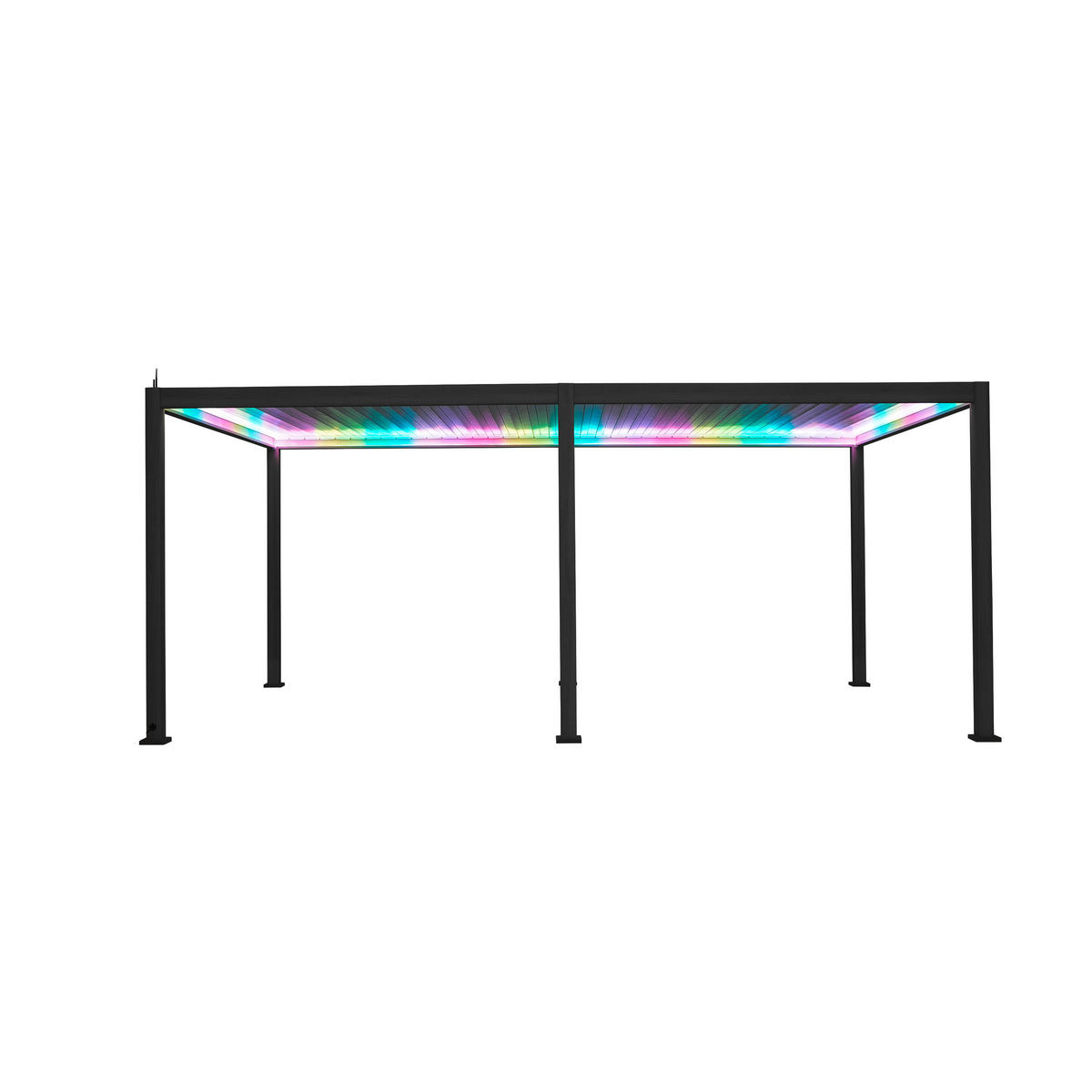 PERGOLA 600/250/300 cm Aluminium  - Anthrazit, Basics, Metall (600/250/300cm) - Gardenson