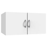 AUFSATZSCHRANK 80/40/40 cm  in  - Alufarben/Weiß, Basics, Holzwerkstoff/Kunststoff (80/40/40cm) - Xora