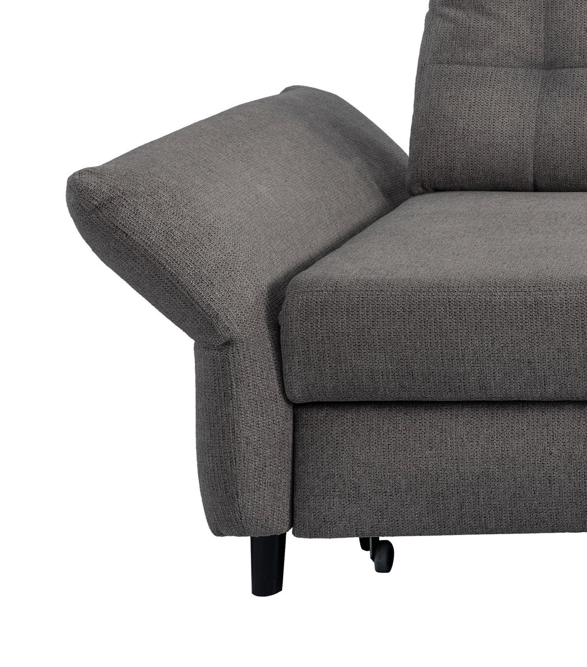 ECKSOFA in Chenille Graubraun  - Graubraun/Hellgrau, Modern, Holz/Textil (250-280/176cm) - Livetastic