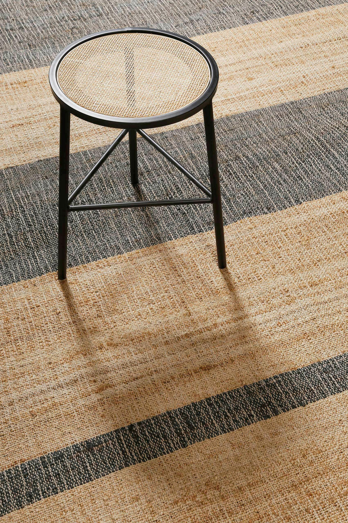 HANDWEBTEPPICH 80/150 cm Vante Sandfarben, Graubraun rechteckig  - Sandfarben/Graubraun, Basics, Textil (80/150cm)