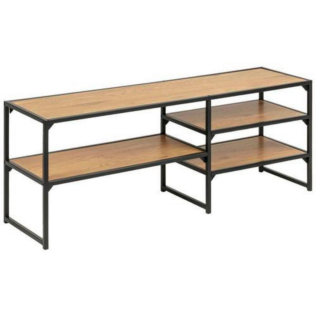 XXXL KOMODA POD TELEVIZI, černá, divoký dub, 120/46/33 cm