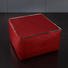 HOCKER Echtleder Rot - Rot, Design, Leder (80/43/80cm) - WISCHI BLACK LABEL