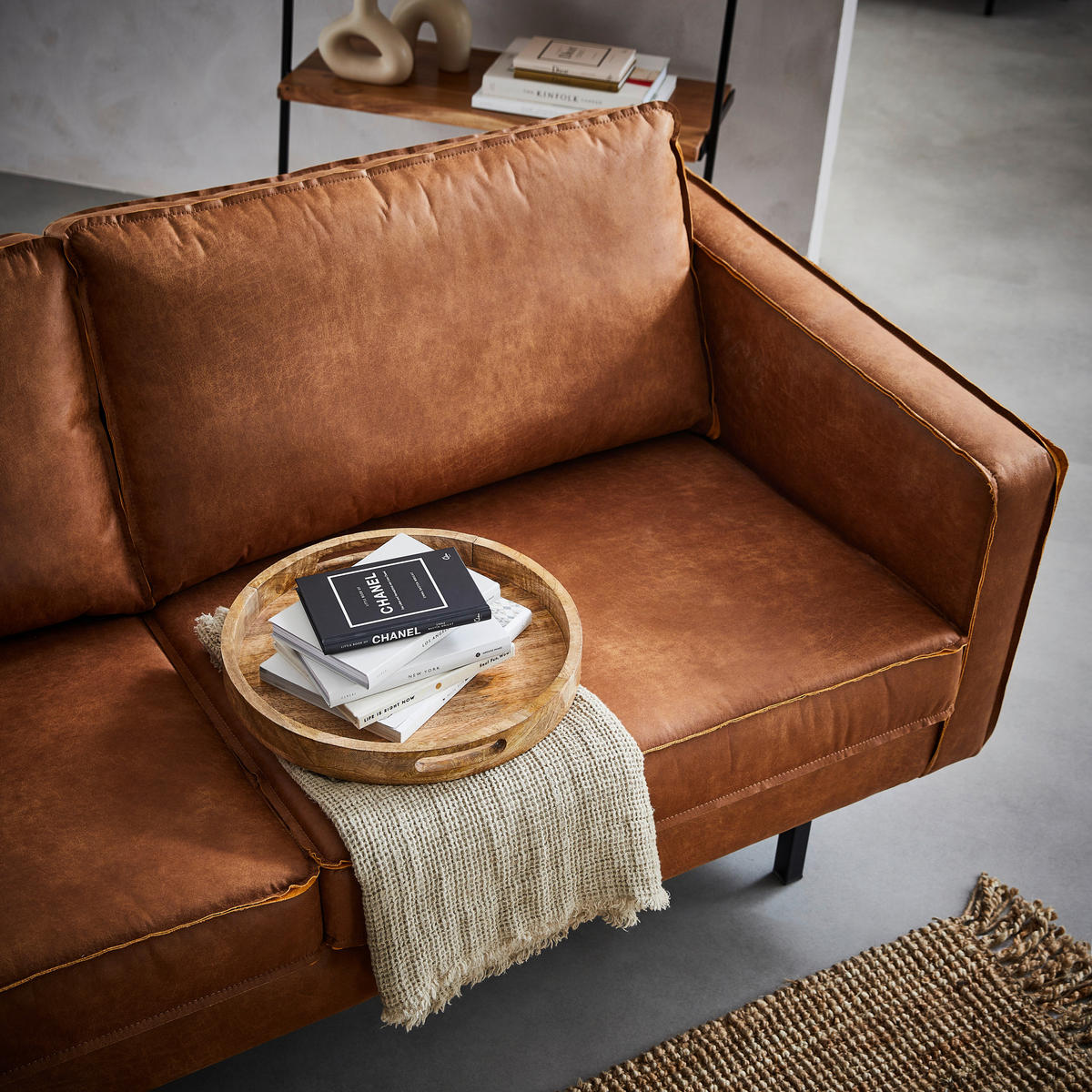 SERVIERTABLETT Holz Mangoholz  - Braun, LIFESTYLE, Holz (40/4,75cm) - Ambia Home