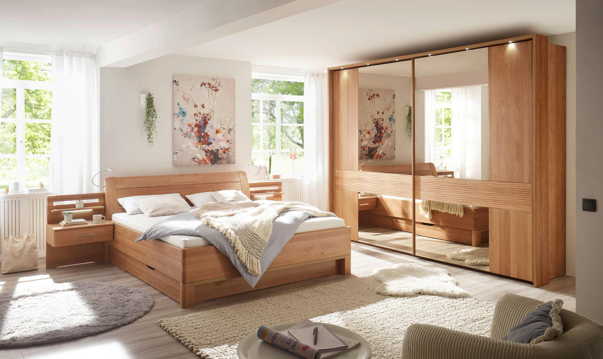 BETTANLAGE 180/200 cm  in Eichefarben   - Eichefarben, Konventionell, Holz/Holzwerkstoff (180/200cm) - Dieter Knoll