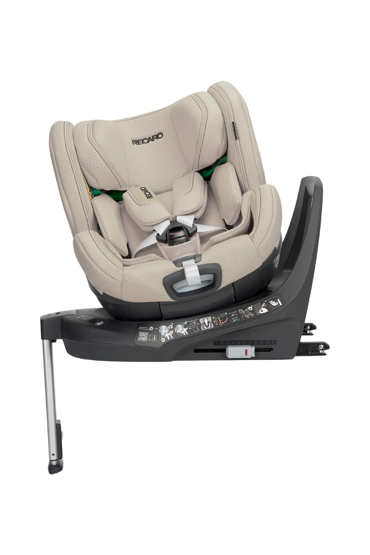 REBOARDER-KINDERSITZ Xenon 1 Kid  - Beigebraun, Basics, Kunststoff/Textil (44/58-77/58,5cm) - RECARO