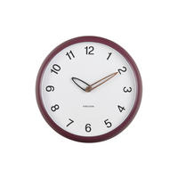 WANDUHR 30 cm   - Mauve, Basics, Kunststoff (30cm) - Karlsson
