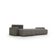 ECKSOFA in Cord Dunkelgrau  - Dunkelgrau/Schwarz, MODERN, Kunststoff/Textil (150/245cm) - Carryhome