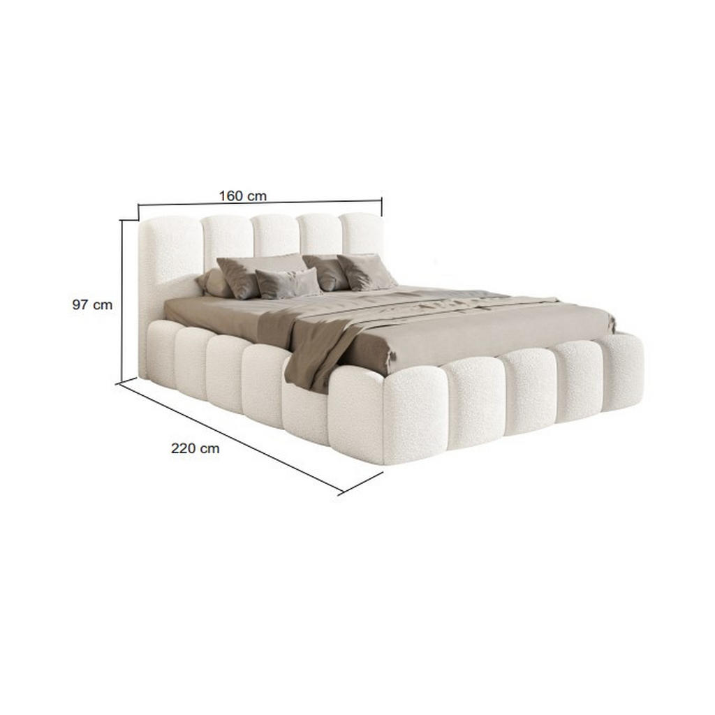 Thumbnail - Livetastic Polsterbett, Perlmutt, Holz, 140x200 cm, gepolstertes Kopfteil, in verschiedenen Größen erhältlich, Schlafzim...