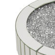 BEISTELLTISCH rund Silberfarben  - Silberfarben, Design, Glas/Holzwerkstoff (40/40/60cm) - Xora