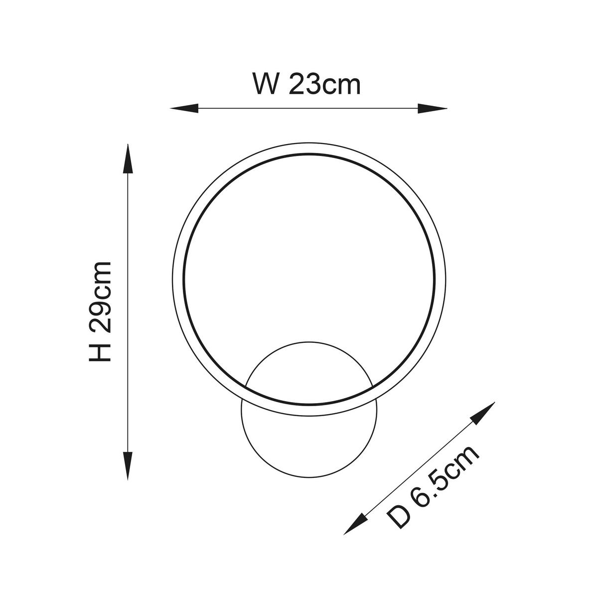 BADEZIMMER-WANDLEUCHTE 23/6,5/29 cm   - Chromfarben, KONVENTIONELL, Metall (23/6,5/29cm) - ENDON