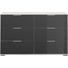 KOMMODE 130/83/41 cm - Alufarben/Grau, Design, Glas/Holzwerkstoff (130/83/41cm) - Carryhome KOMMODE 130/83/41 cm - Alufarben/Grau, Design, Glas/Holzwerkstoff (130/83/41cm) - Carryhome