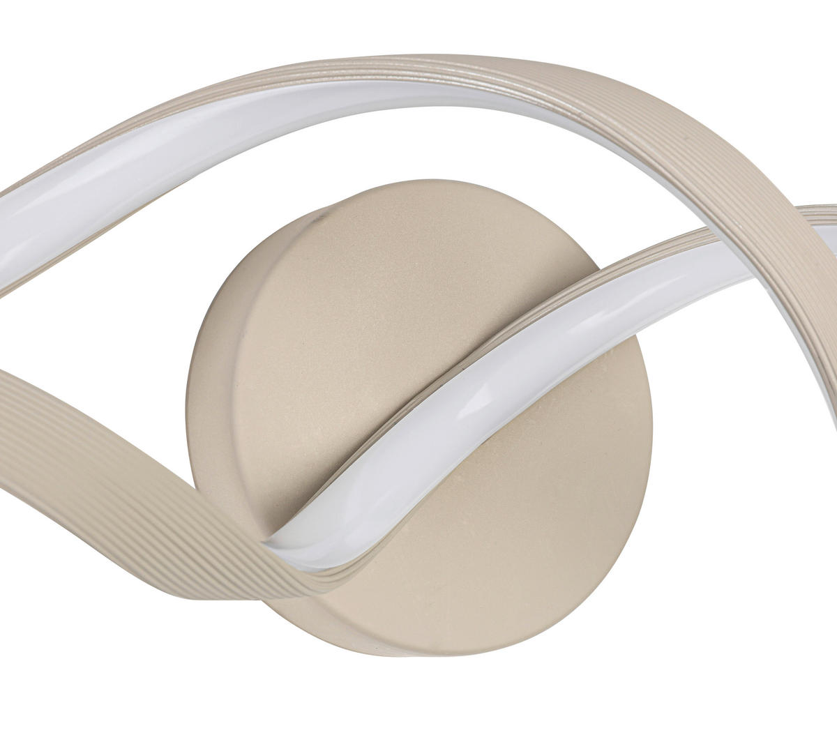 DECKENLEUCHTE 40/14/12 cm   - Sandfarben, Trend, Kunststoff/Metall (40/14/12cm) - Collet's Monde