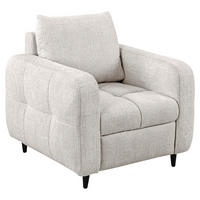 COCKTAILSESSEL Flachgewebe Hellgrau    - Hellgrau/Schwarz, Design, Holz/Textil (90/88/91cm) - Lomoco