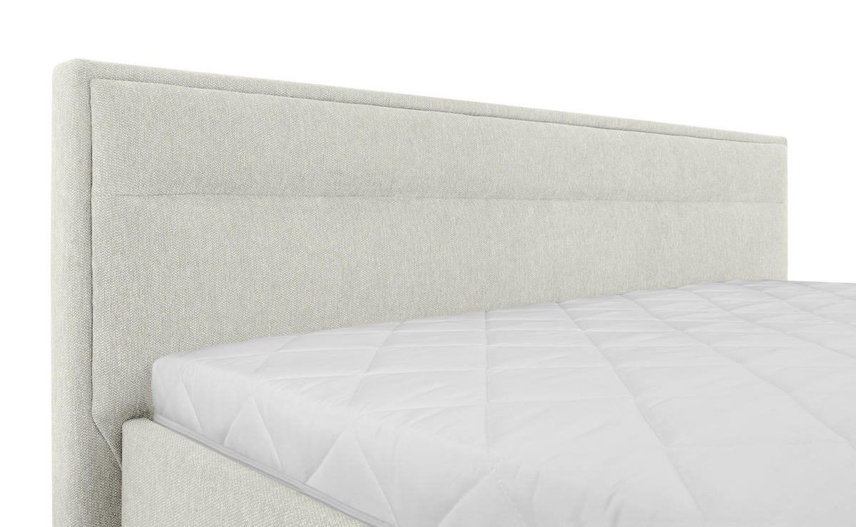 POLSTERBETT Lattenrost, Bettkasten Creme 140/200 cm  - Creme, MODERN, Holz/Kunststoff (140/200cm) - MID.YOU