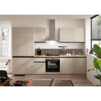 KÜCHENBLOCK 310 cm   in Seidengrau  - Eichefarben/Seidengrau, Trend, Holzwerkstoff/Metall (310cm) - P & B