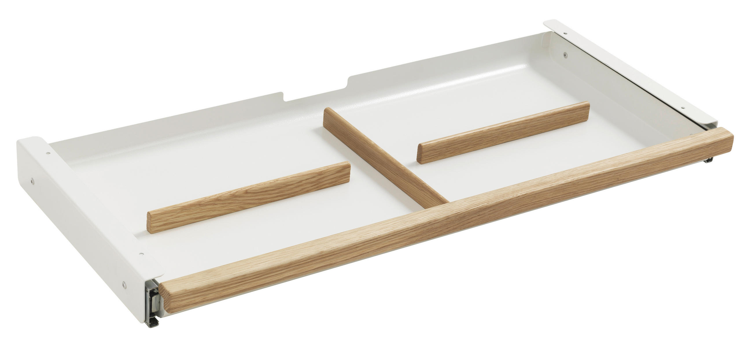 SCHUBLADE - Weiß, Design, Metall (75/5,5cm) - Flexa