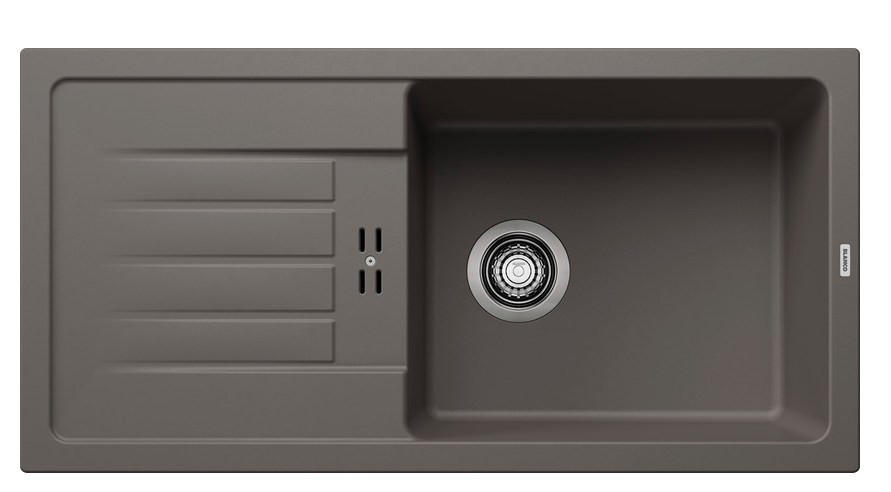 SPÜLE Favum  - Grau, Basics, Stein (86/18/43,5cm) - Blanco