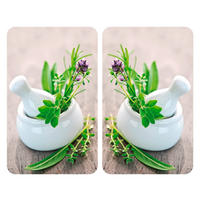 HERDABDECKPLATTE  - Design, Glas/Kunststoff (30/1,8-4,5/52cm) - Wenko
