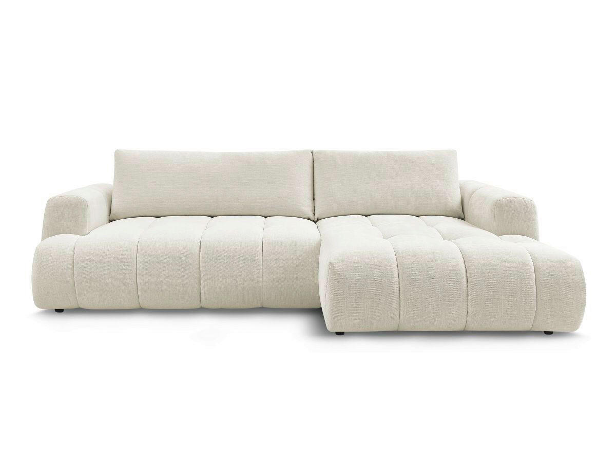 ECKSCHLAFSOFA FUJI Leinenoptik Beige  inkl.  - Beige/Schwarz, MODERN, Kunststoff/Textil (292/160cm)