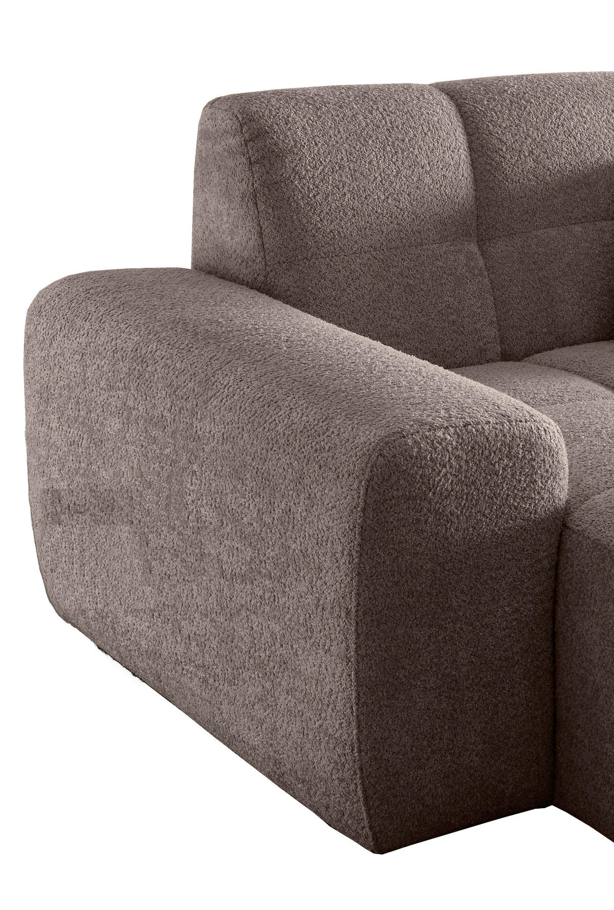 XXL-SESSEL - Taupe/Schwarz, MODERN, Kunststoff/Textil (181/87/155cm) - Livetastic
