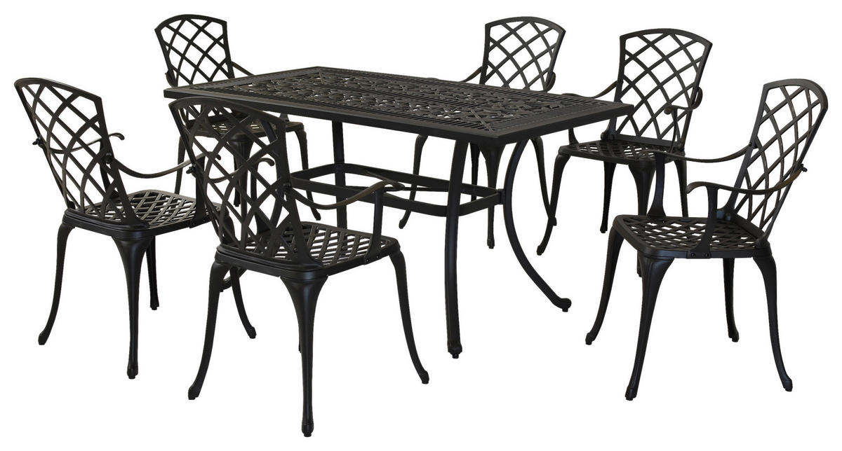 VRTNI SET   aluminij   barve grafita barve grafita    - siva/barve grafita, Moderno, kovina/tekstil - Gardenson