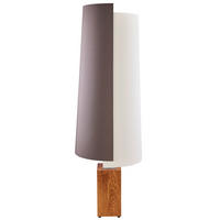 STEHLEUCHTE - Silberfarben/Creme, Basics, Holz/Textil (40/120cm) - Herzblut