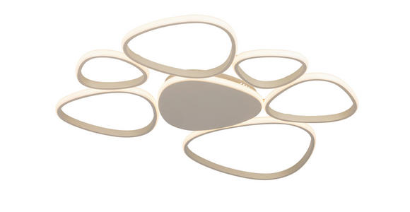 LED-DECKENLEUCHTE Acrux 89,5/79/4 cm  - Sandfarben, Design, Kunststoff/Metall (89,5/79/4cm) - Novel