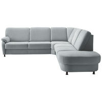 ECKSOFA Flachgewebe Grau  - Schwarz/Grau, Konventionell, Textil/Metall (269/287cm) - Beldomo System