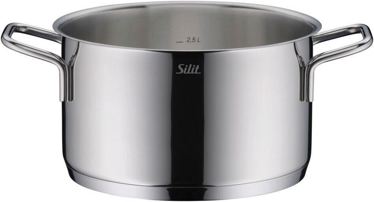 KOCHTOPFSET Extra Cook 6-teilig  - Edelstahlfarben, Basics, Metall (57/32,5/30,5cm) - Silit