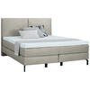 BOXSPRINGBETT 160/200 cm  in Beige  - Beige/Schwarz, Konventionell, Textil/Metall (160/200cm) - Dieter Knoll