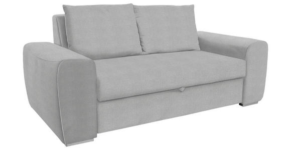 SCHLAFSOFA in Hellgrau  - Chromfarben/Hellgrau, Design, Holz/Textil (199/92/97cm) - Hom`in