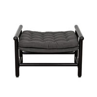 PALL i trä, metall, textil antracit, svart  - svart/antracit, Design, metall/trä (70/47/57cm) - Best Price