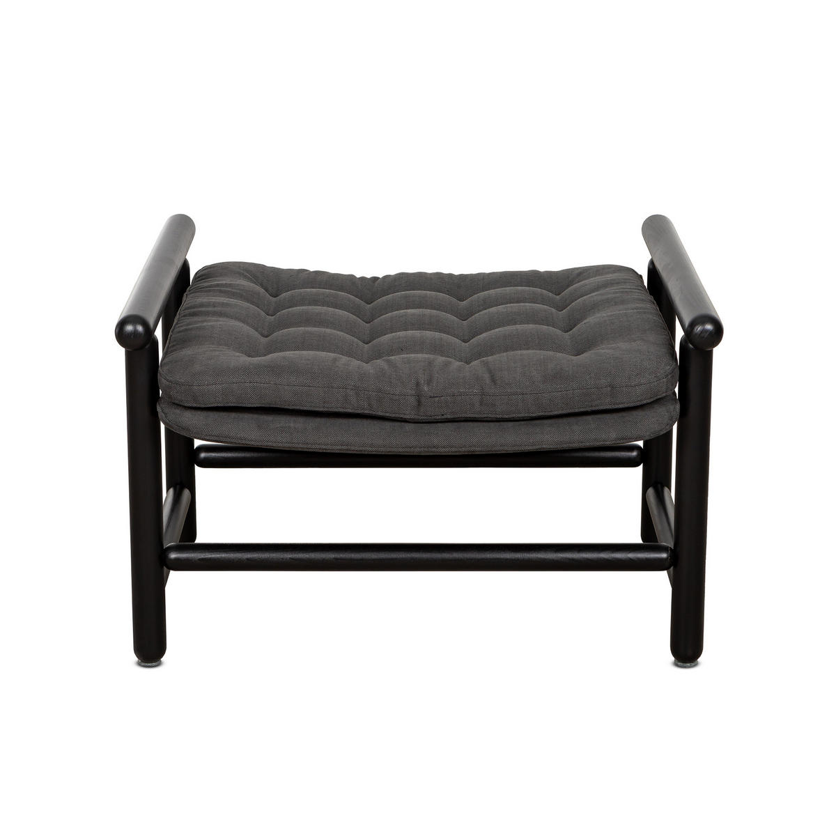 PALL i trä, metall, textil antracit, svart  - svart/antracit, Design, metall/trä (70/47/57cm) - Best Price