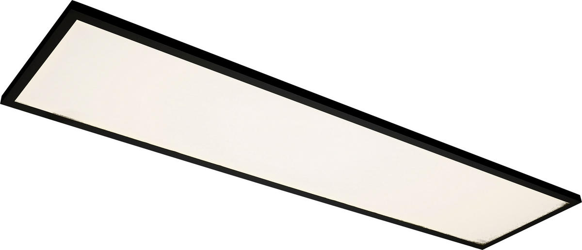 LED PANEL, 120/30/4,5 cm - čierna, Basics, kov/plast (120/30/4,5cm) - Novel
