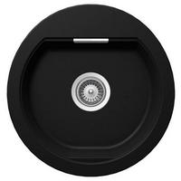 SPÜLE MONR100UPUR  - Schwarz, Basics, Stein (48,5/50cm) - Schock
