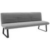 SITZBANK 221/90/70 cm  in Dunkelgrau  - Dunkelgrau/Schwarz, Design, Textil/Metall (221/90/70cm) - Dieter Knoll