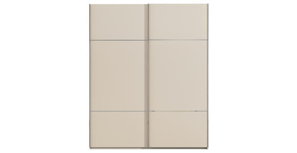 SCHWEBETÜRENSCHRANK 181/223/68 cm 2-türig Champagner - Chromfarben/Champagner, KONVENTIONELL, Holzwerkstoff/Metall (181/223/68cm) - Novel