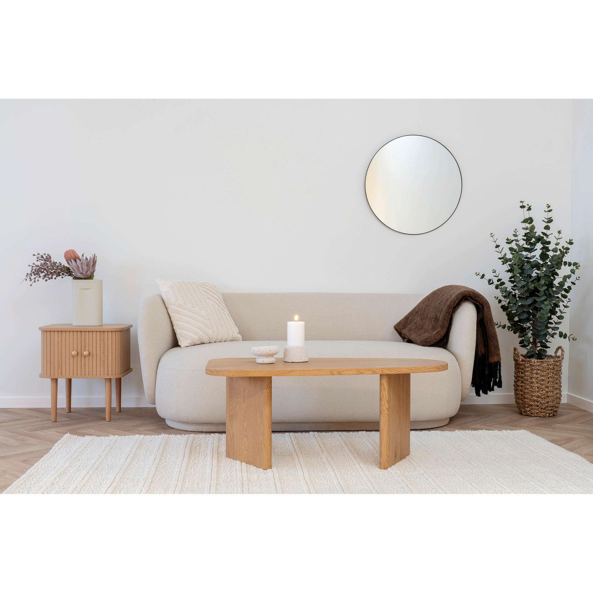 BEISTELLTISCH in Holz 40/50.5/45 cm  - Naturfarben, Basics, Holz (40/50.5/45cm)
