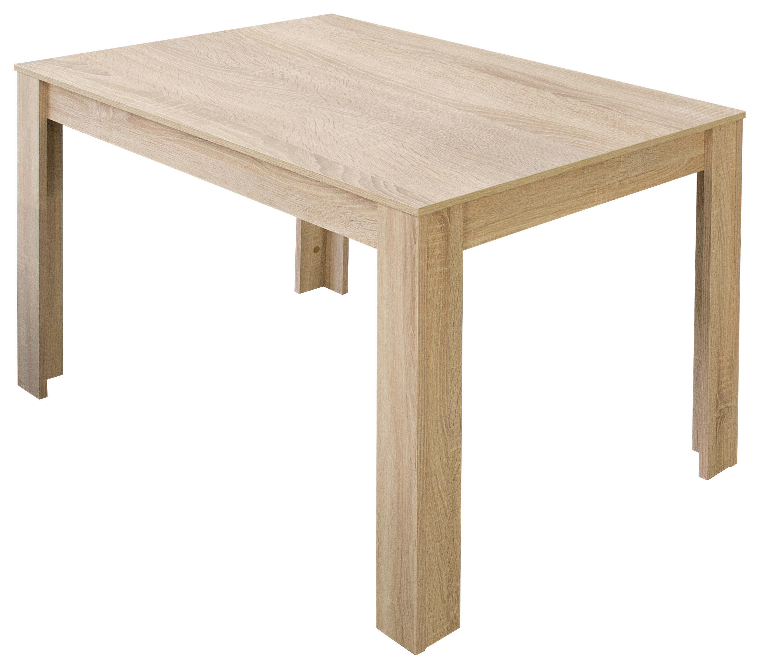 ESSTISCH 120/80/75 cm Nachbildung  Holzwerkstoff schnell aufzubauende und stabile Arbeitsfläche rechteckig Sonoma Eiche  - Sonoma Eiche, MODERN, Holzwerkstoff (120/80/75cm) - Livetastic