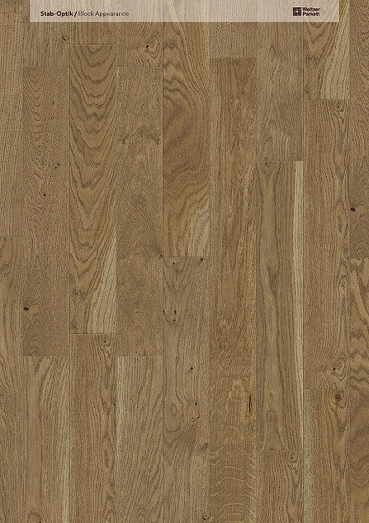 FISCHGRÄT Eiche Mandel Stab 750  per  m² - Eichefarben, Design, Holz (75/12,5/0,93cm) - Weitzer Parkett